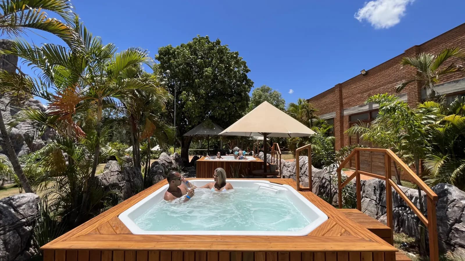 Hidromassagem no Terra Parque